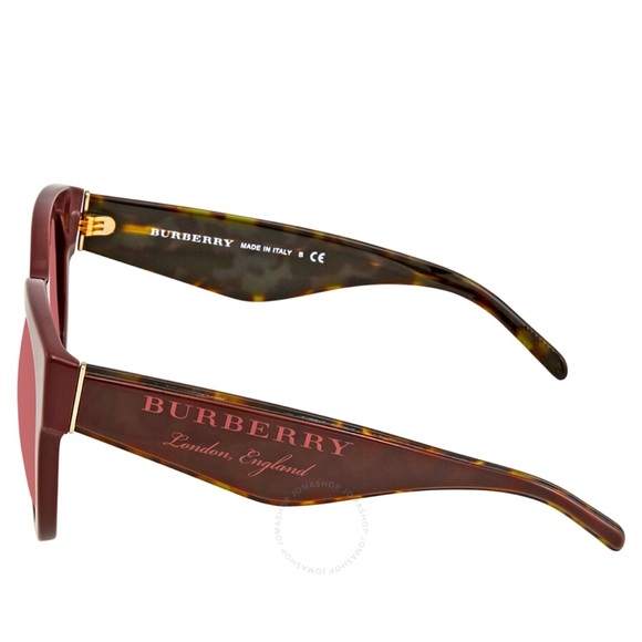 BURBERRY Pink Gradient Round Sunglasses - Picture 3 of 3